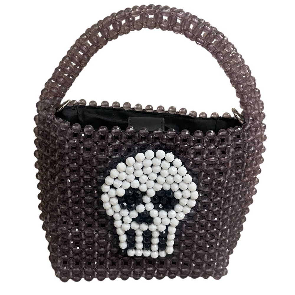 BOUFFANTS AND‎ BROKEN HEARTS  Kendra Dandy 
Halloween Skull Beaded Purse Handbag